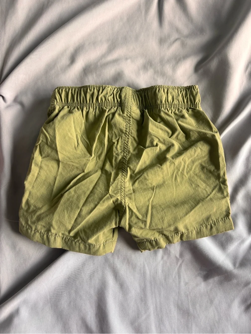 Old Navy Baby Olive Green Cargo Drawstring Shorts Size 6-12 month boy
